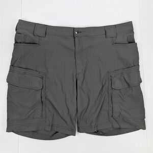 Duluth Trading Flex Dry On The Fly Cargo Shorts Mens‎ 46 Gray Utility Outdoors